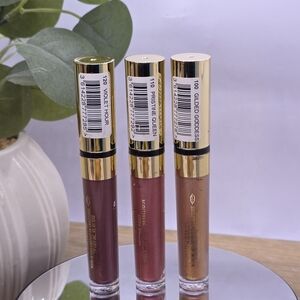 COVERGIRL Liquid Lip Gloss Metallic Matte Trio - 100, 110, 120 NEW Lipstick Set!